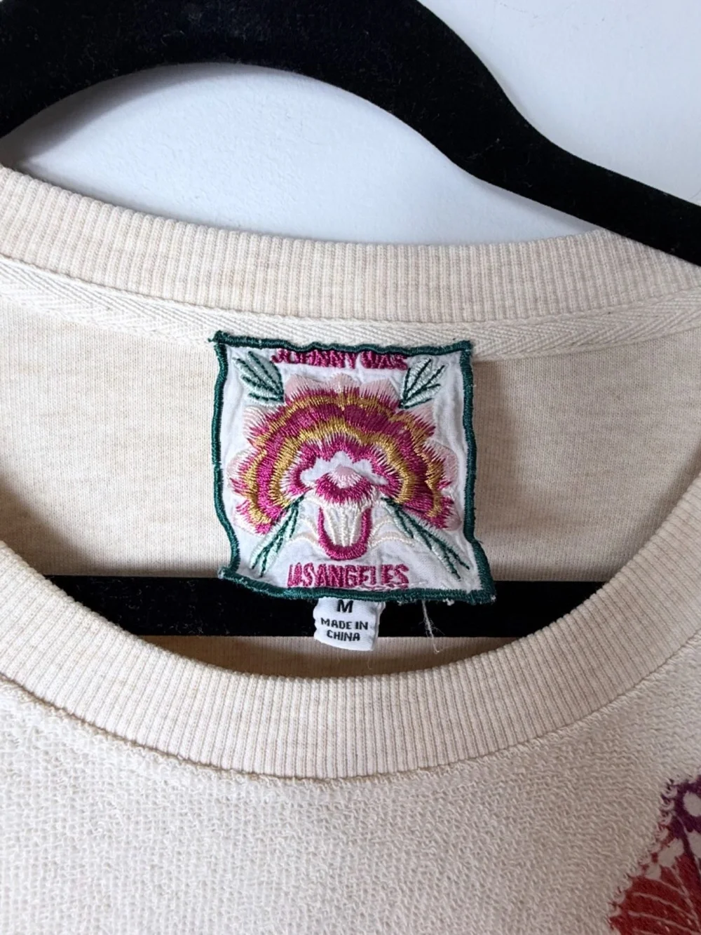 Johnny Was Embroidered Floral Pullover Crewneck Size Medium (0) - Picture 3 of 5